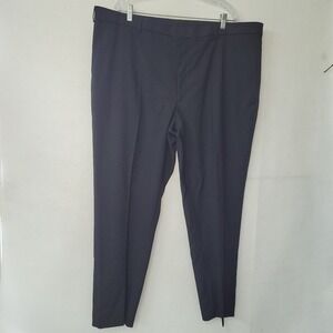 Awearness‎ Kenneth Cole Mens Dress Pants 46x30 Black Polyester Blend Flat Front